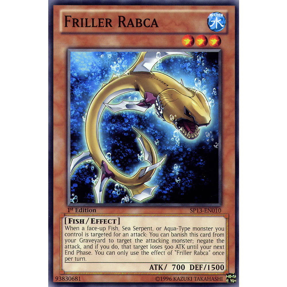 Friller Rabca SP13-EN010 Yu-Gi-Oh! Card from the Star Pack 2013 Set