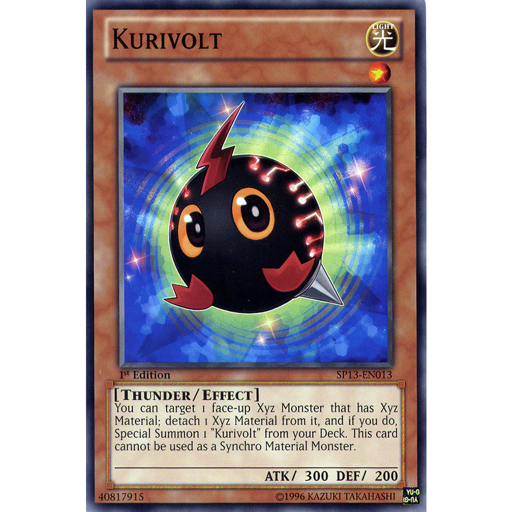 Kurivolt SP13-EN013 Yu-Gi-Oh! Card from the Star Pack 2013 Set