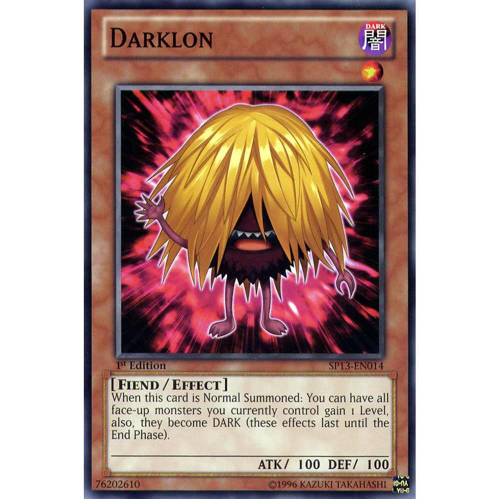 Darklon SP13-EN014 Yu-Gi-Oh! Card from the Star Pack 2013 Set
