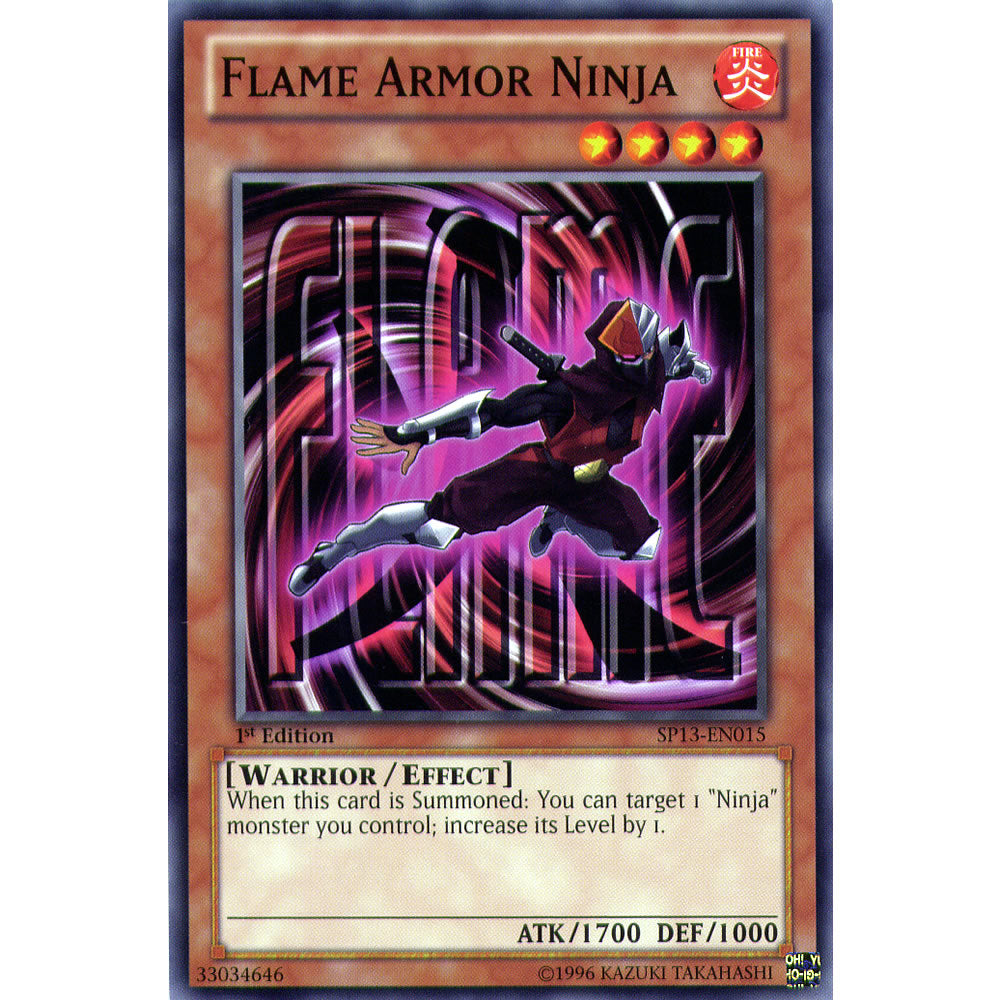 Flame Armor Ninja SP13-EN015 Yu-Gi-Oh! Card from the Star Pack 2013 Set