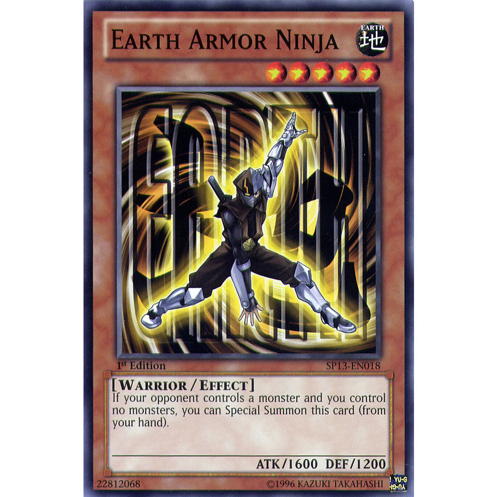Earth Armor Ninja SP13-EN018 Yu-Gi-Oh! Card from the Star Pack 2013 Set