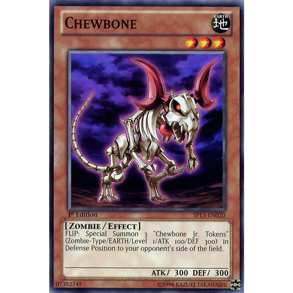 Chewbone SP13-EN020 Yu-Gi-Oh! Card from the Star Pack 2013 Set