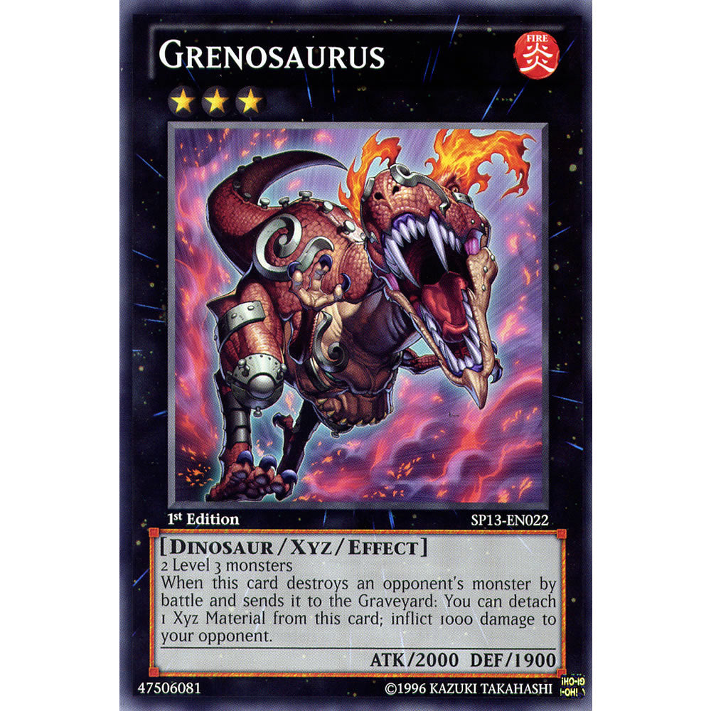 Grenosaurus SP13-EN022 Yu-Gi-Oh! Card from the Star Pack 2013 Set