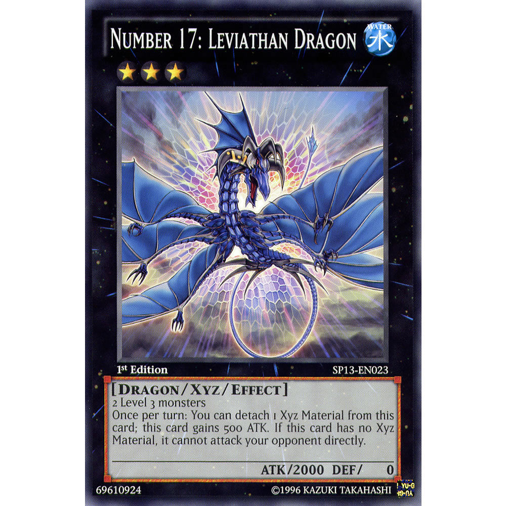 Number 17: Leviathan Dragon SP13-EN023 Yu-Gi-Oh! Card from the Star Pack 2013 Set