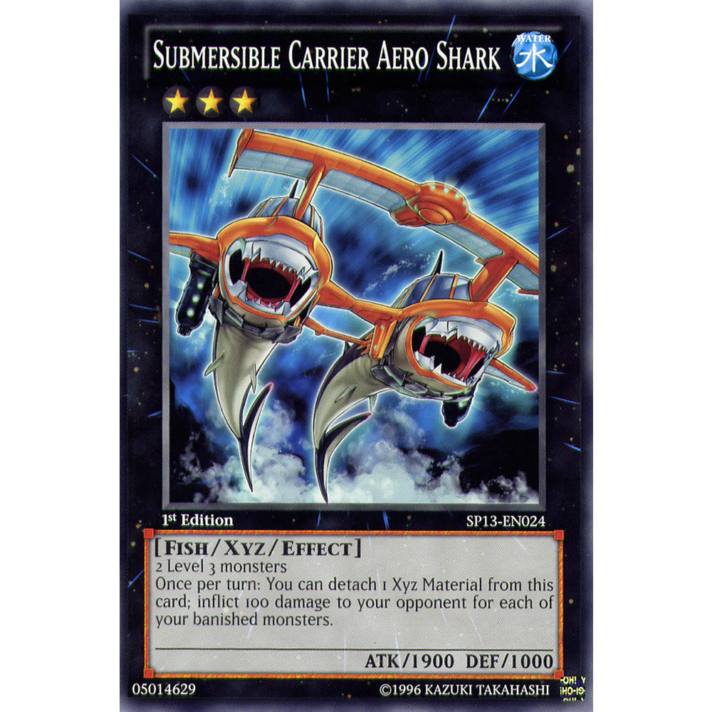 Submersible Carrier Aero Shark SP13-EN024 Yu-Gi-Oh! Card from the Star Pack 2013 Set