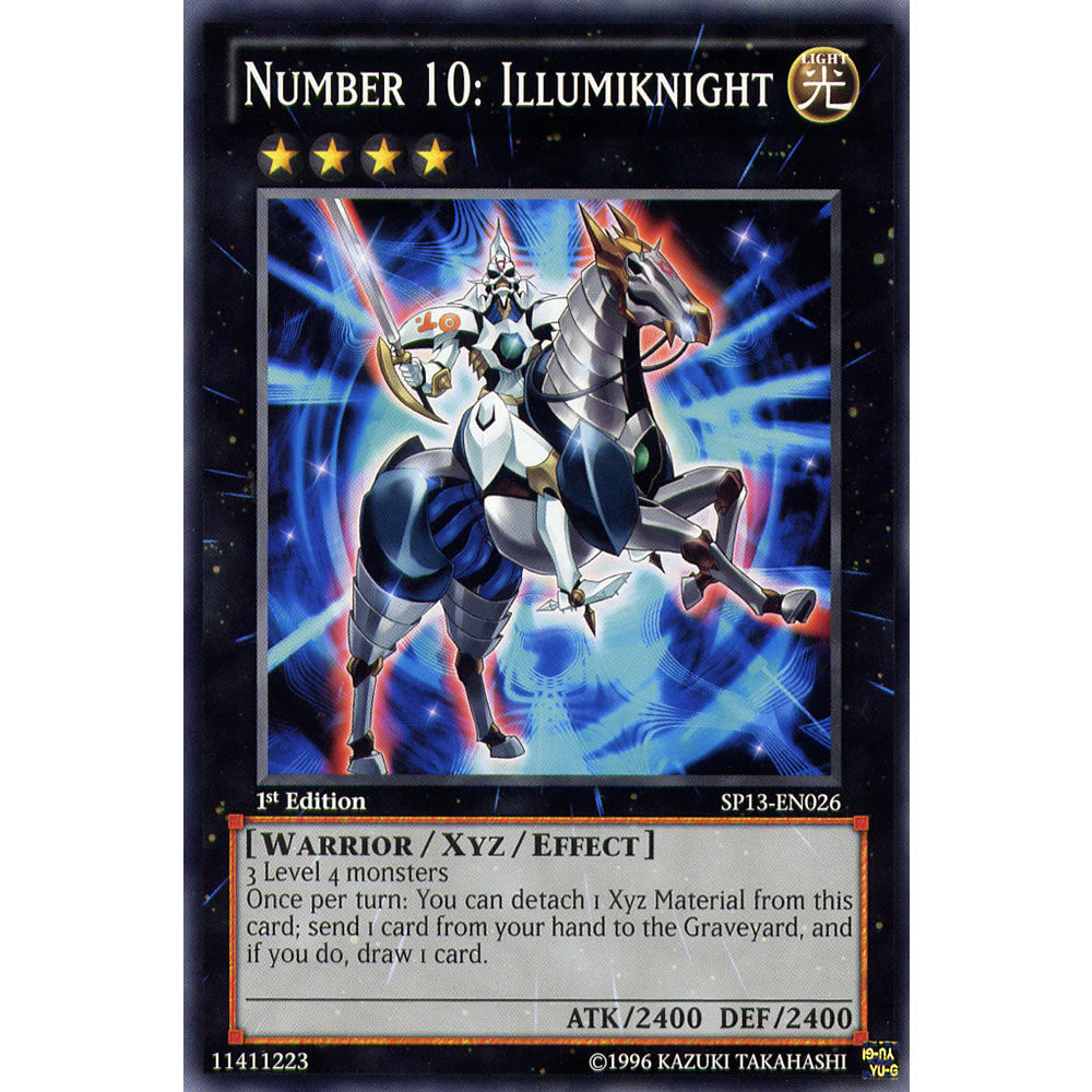 Number 10: Illumiknight SP13-EN026 Yu-Gi-Oh! Card from the Star Pack 2013 Set