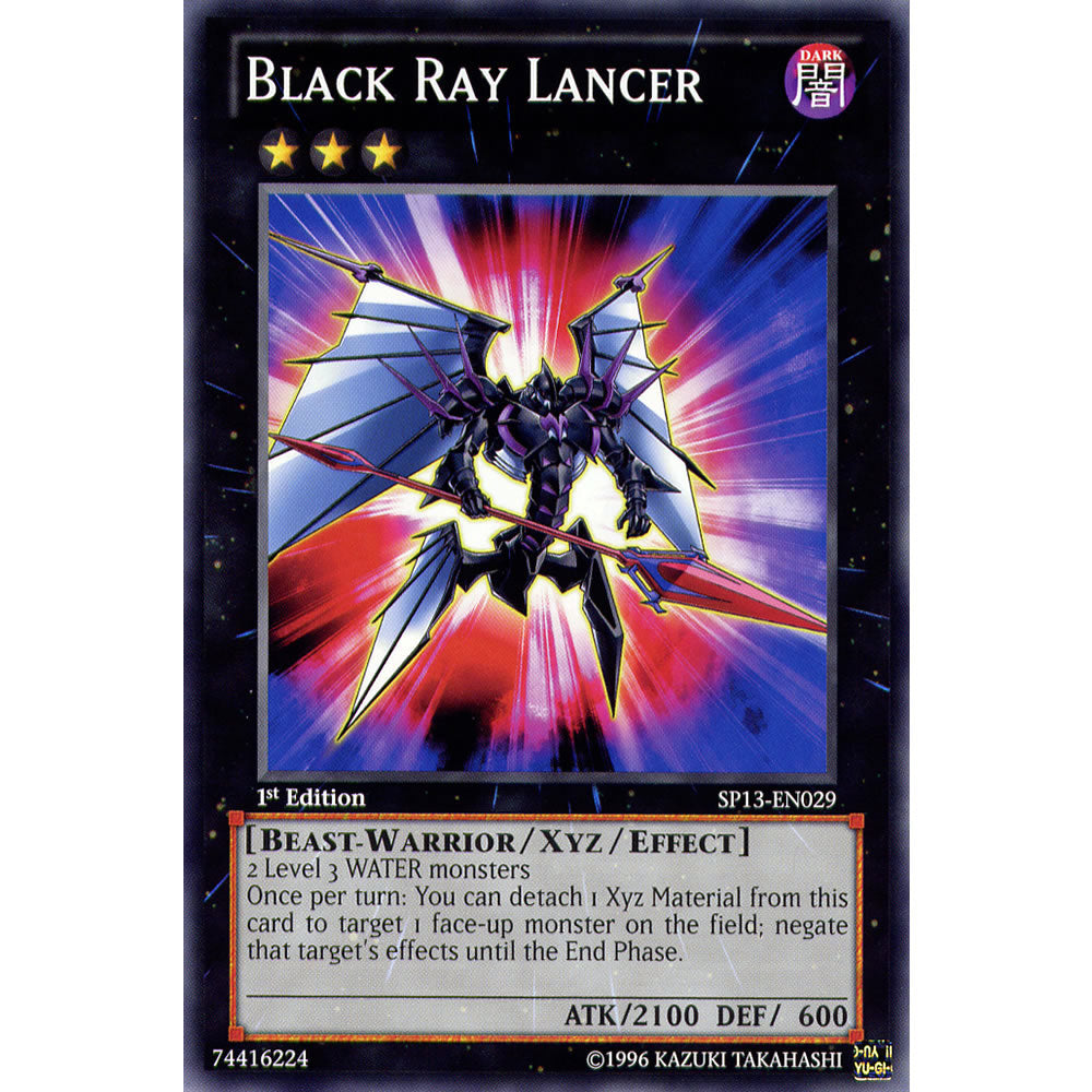 Black Ray Lancer SP13-EN029 Yu-Gi-Oh! Card from the Star Pack 2013 Set