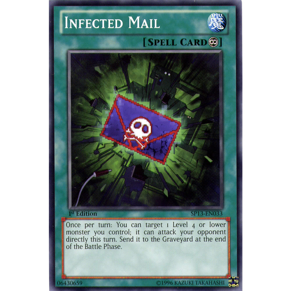 Infected Mail SP13-EN033 Yu-Gi-Oh! Card from the Star Pack 2013 Set