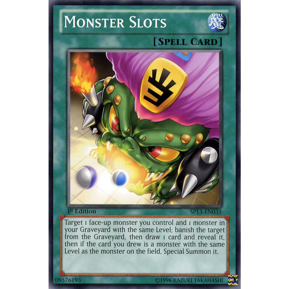 Monster Slots SP13-EN035 Yu-Gi-Oh! Card from the Star Pack 2013 Set
