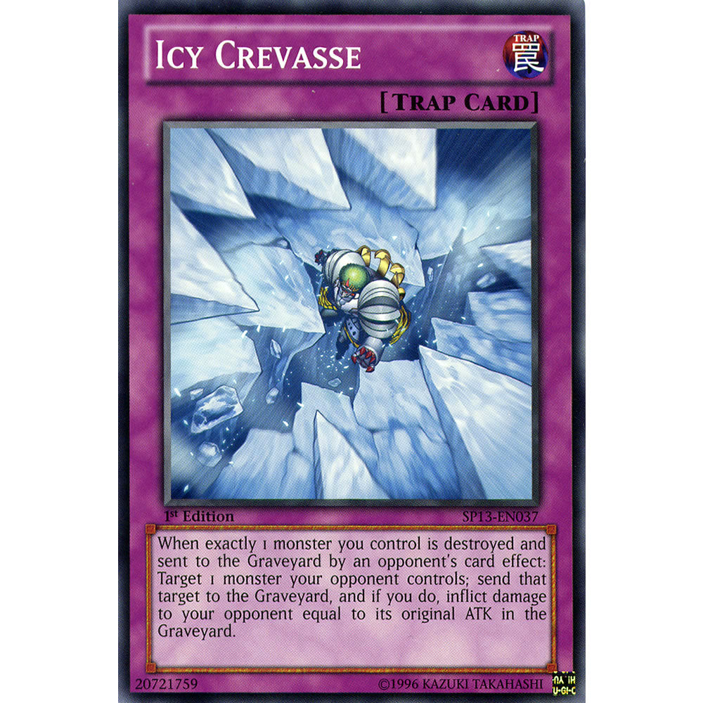 Icy Crevasse SP13-EN037 Yu-Gi-Oh! Card from the Star Pack 2013 Set
