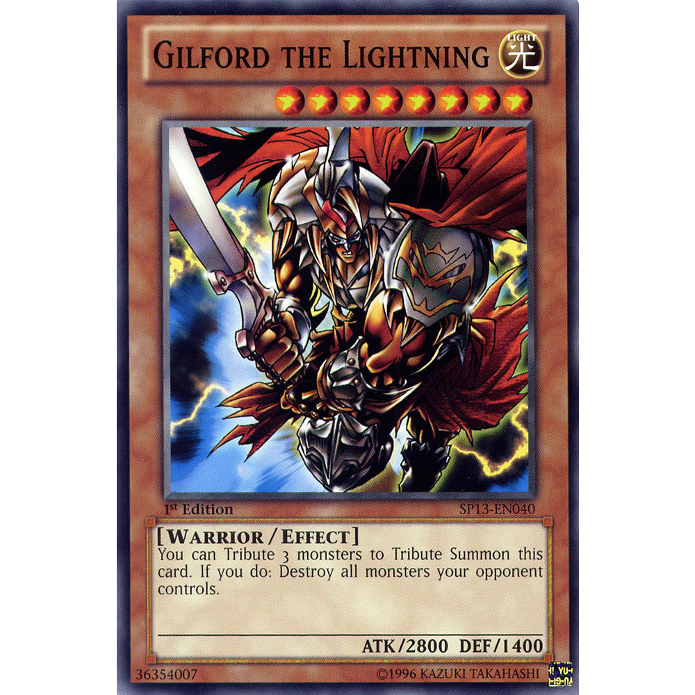 Gilford the Lightning SP13-EN040 Yu-Gi-Oh! Card from the Star Pack 2013 Set