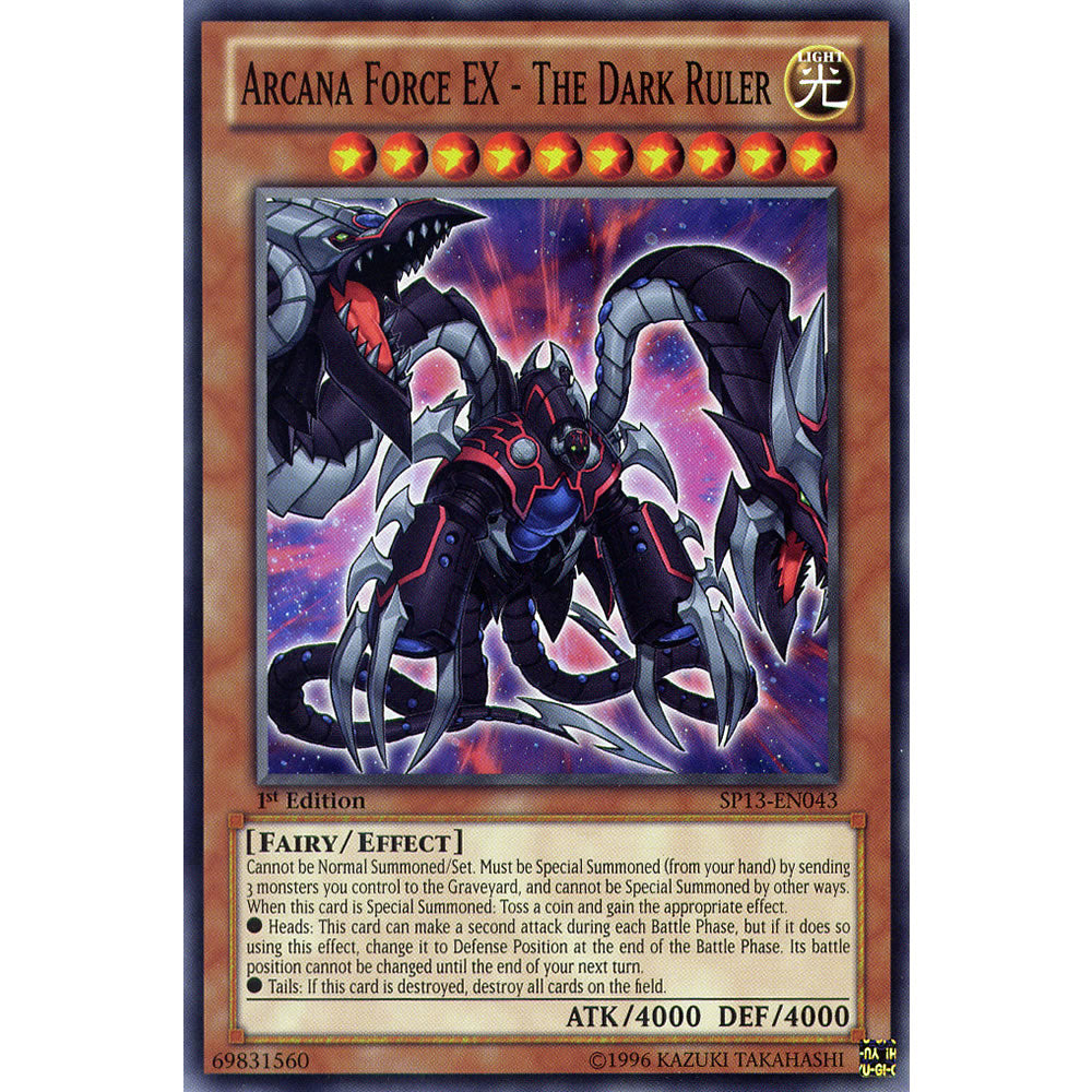 Arcana Force EX - The Dark Ruler SP13-EN043 Yu-Gi-Oh! Card from the Star Pack 2013 Set