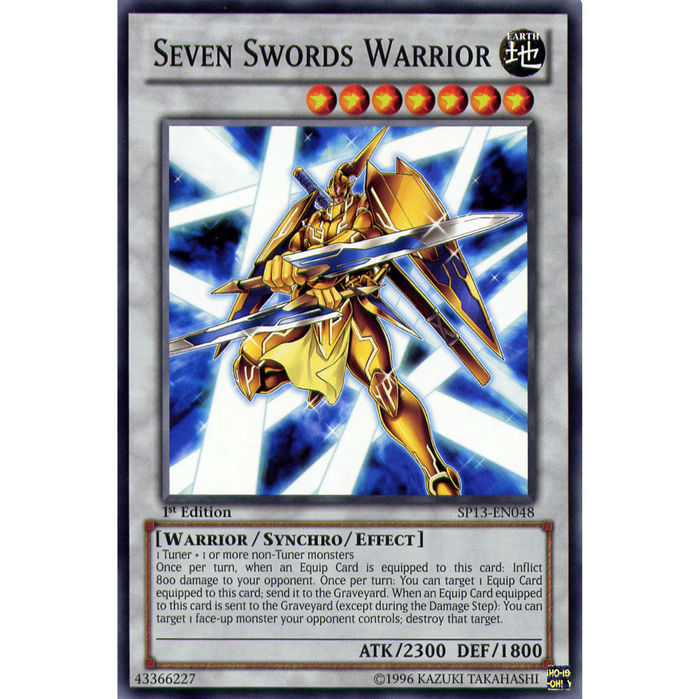 Seven Swords Warrior SP13-EN048 Yu-Gi-Oh! Card from the Star Pack 2013 Set