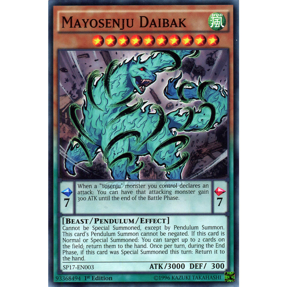 Mayosenju Daibak SP17-EN003 Yu-Gi-Oh! Card from the Star Pack 17 Set