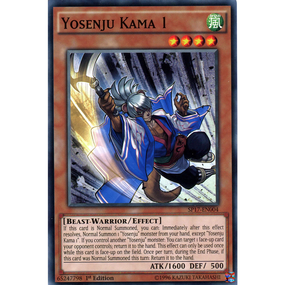 Yosenju Kama 1 SP17-EN004 Yu-Gi-Oh! Card from the Star Pack 17 Set