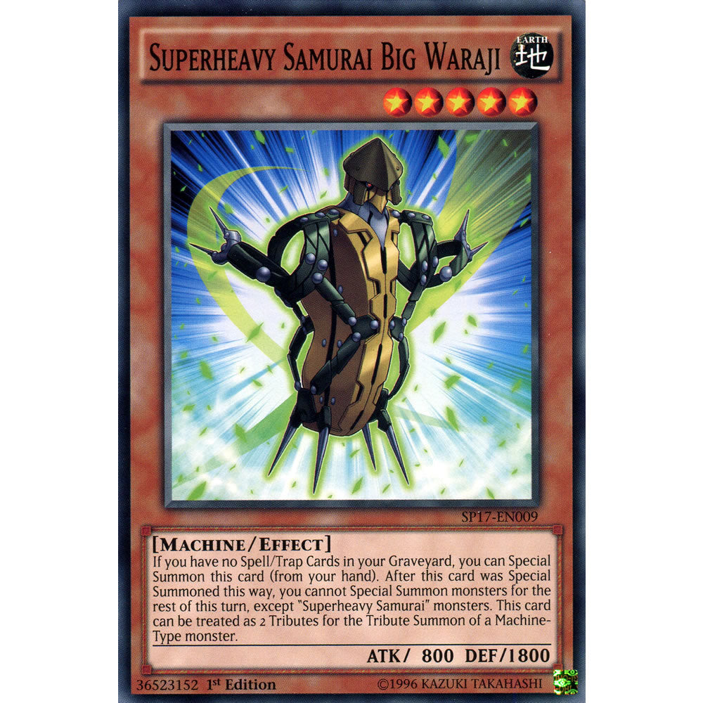 Superheavy Samurai Big Waraji SP17-EN009 Yu-Gi-Oh! Card from the Star Pack 17 Set