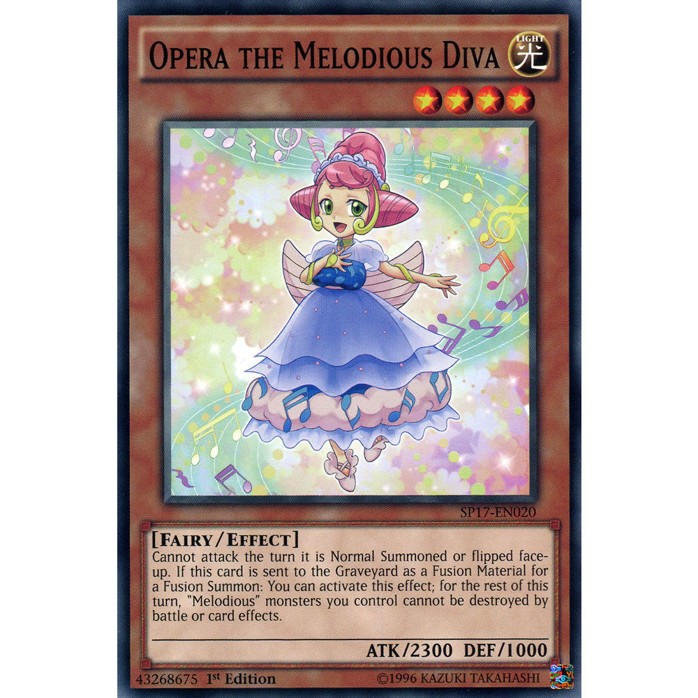 Opera the Melodious Diva SP17-EN020 Yu-Gi-Oh! Card from the Star Pack 17 Set