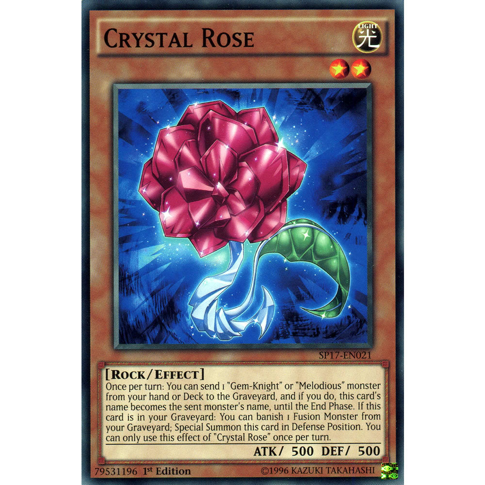 Crystal Rose SP17-EN021 Yu-Gi-Oh! Card from the Star Pack 17 Set