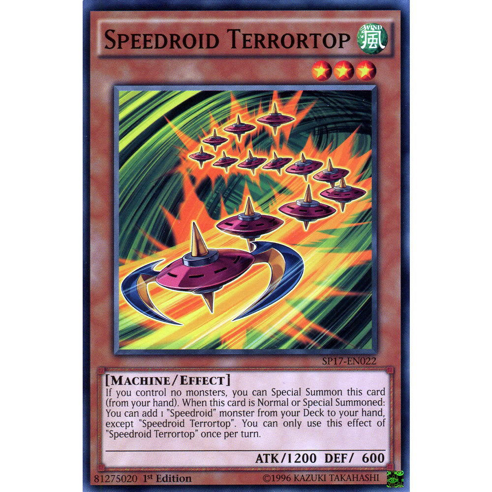 Speedroid Terrortop SP17-EN022 Yu-Gi-Oh! Card from the Star Pack 17 Set