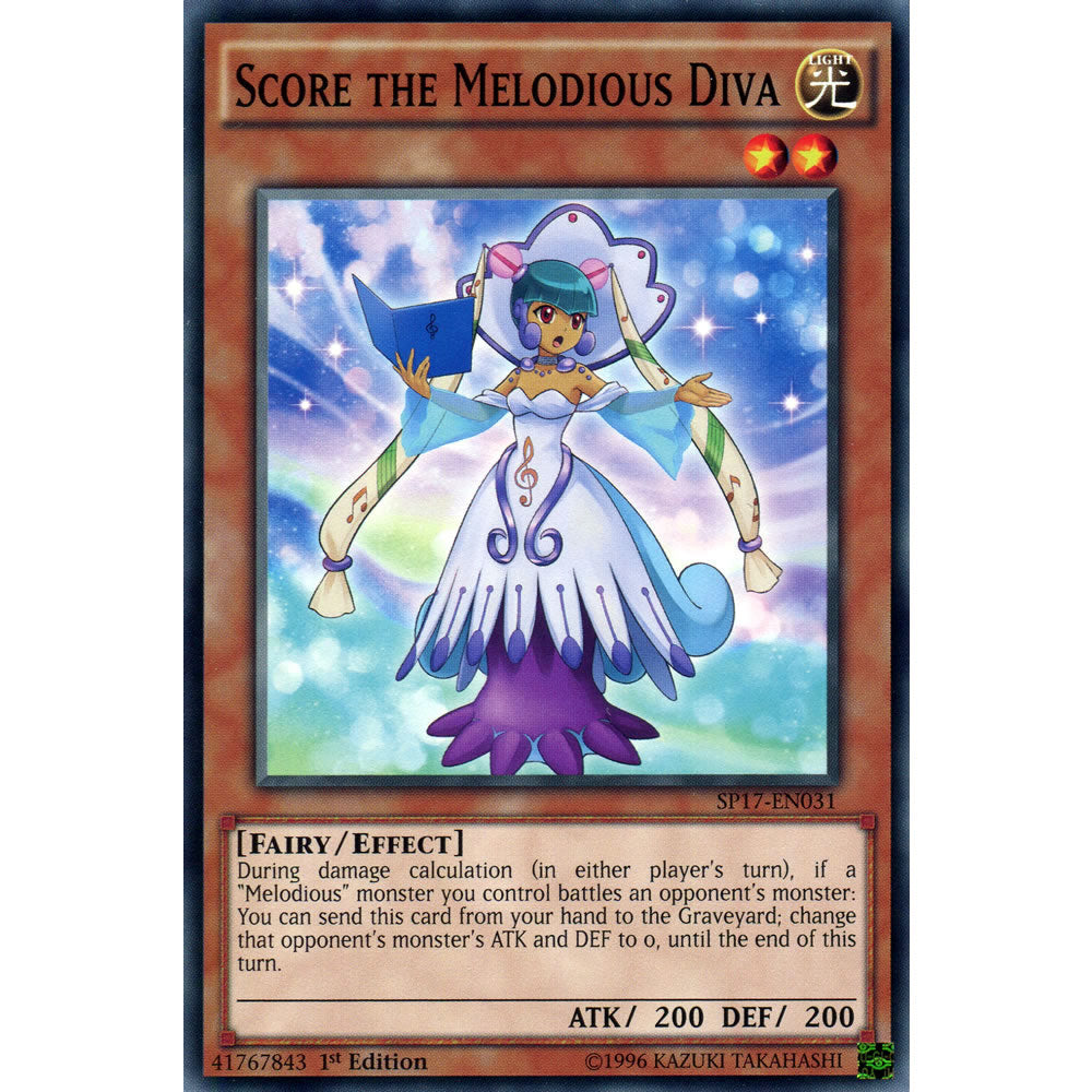 Score the Melodious Diva SP17-EN031 Yu-Gi-Oh! Card from the Star Pack 17 Set