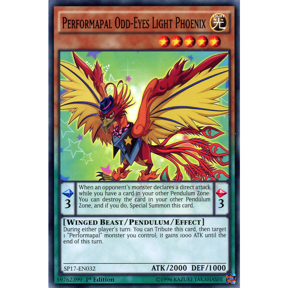 Performapal Odd-Eyes Light Phoenix SP17-EN032 Yu-Gi-Oh! Card from the Star Pack 17 Set