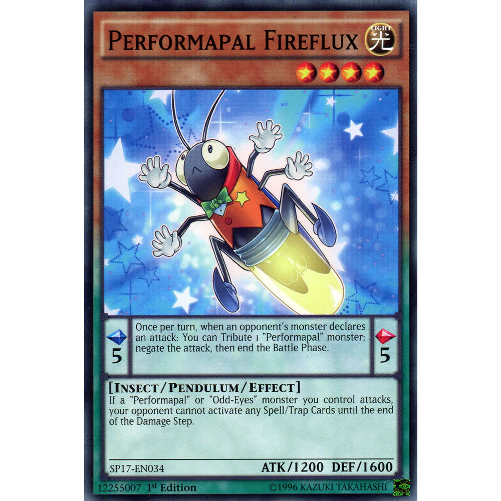 Performapal Fireflux SP17-EN034 Yu-Gi-Oh! Card from the Star Pack 17 Set