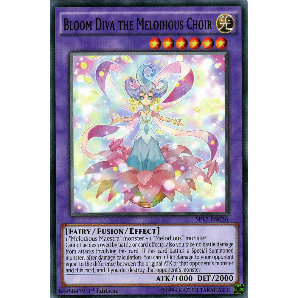 Bloom Diva the Melodious Choir SP17-EN036 Yu-Gi-Oh! Card from the Star Pack 17 Set