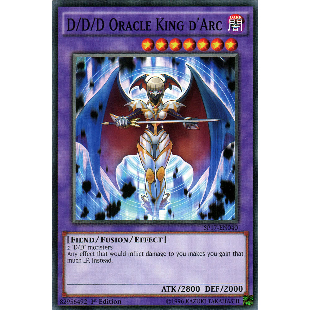 D/D/D Oracle King d'Arc SP17-EN040 Yu-Gi-Oh! Card from the Star Pack 17 Set