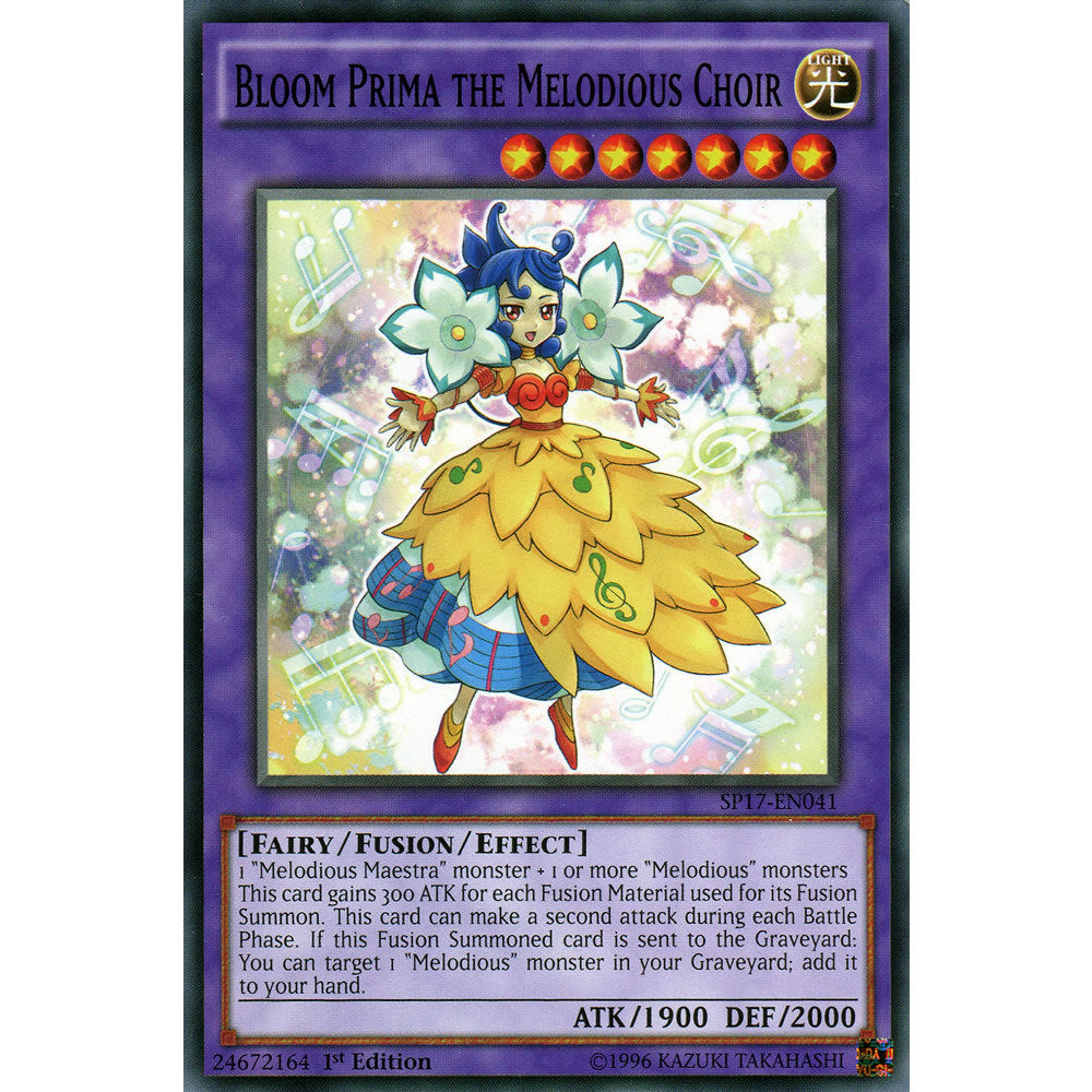 Bloom Prima the Melodious Choir SP17-EN041 Yu-Gi-Oh! Card from the Star Pack 17 Set