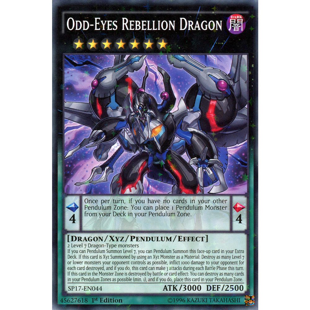 Odd-Eyes Rebellion Dragon SP17-EN044 Yu-Gi-Oh! Card from the Star Pack 17 Set