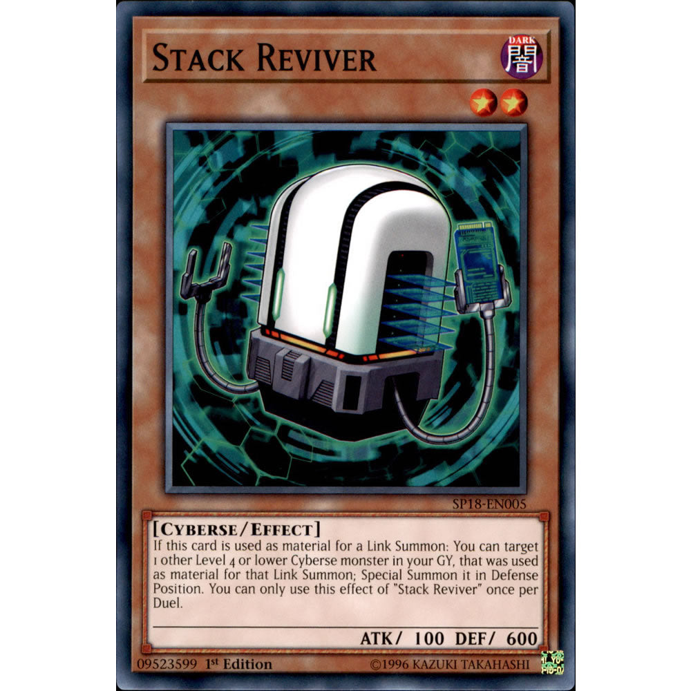 Stack Reviver SP18-EN005 Yu-Gi-Oh! Card from the Star Pack: VRAINS Set
