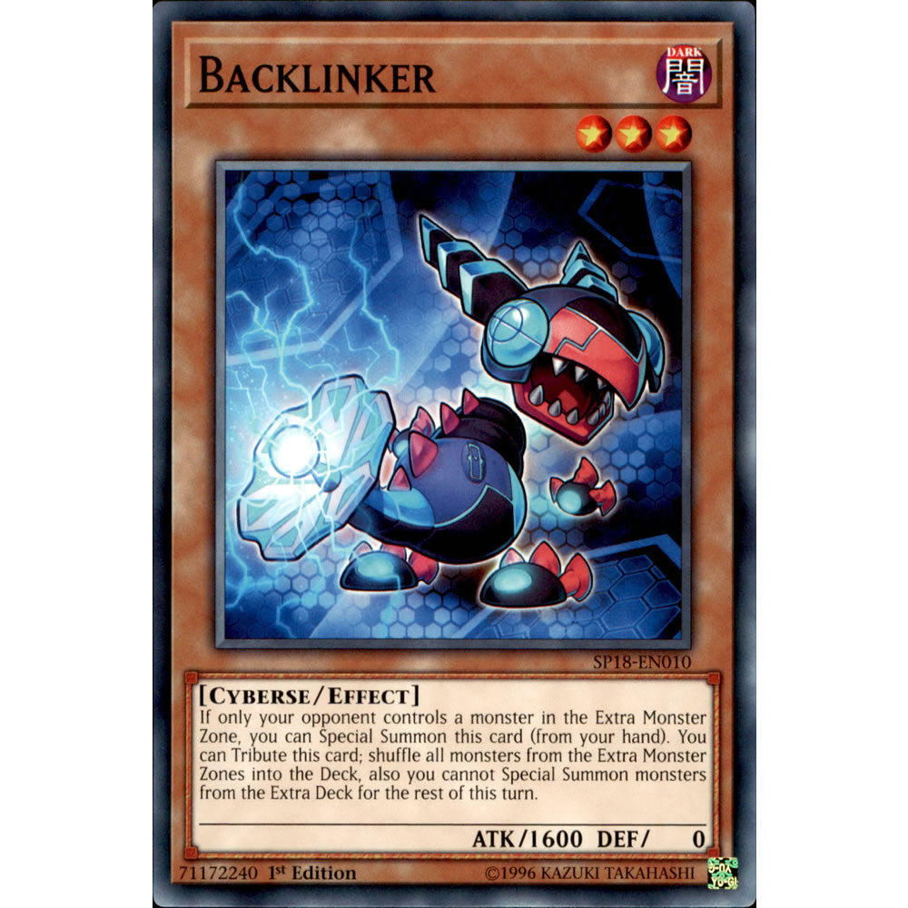Backlinker SP18-EN010 Yu-Gi-Oh! Card from the Star Pack: VRAINS Set