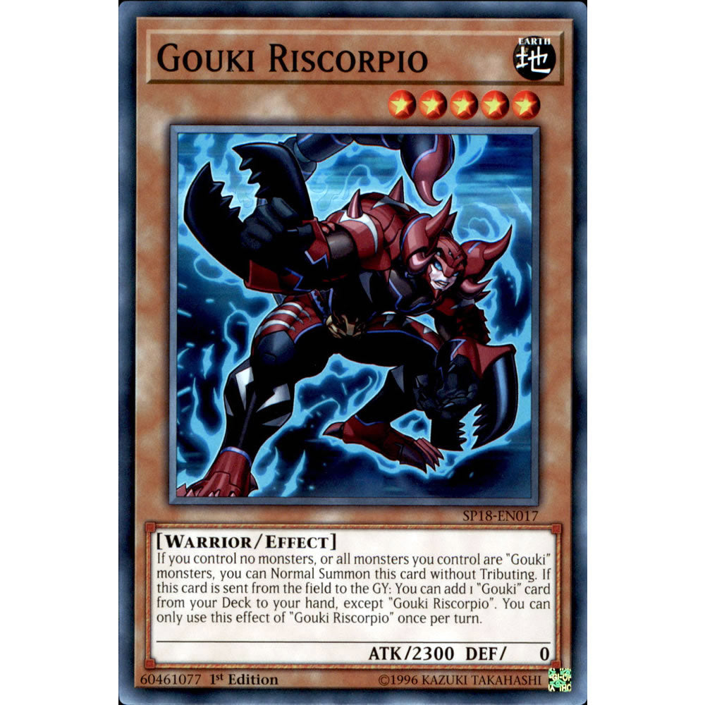 Gouki Riscorpio SP18-EN017 Yu-Gi-Oh! Card from the Star Pack: VRAINS Set