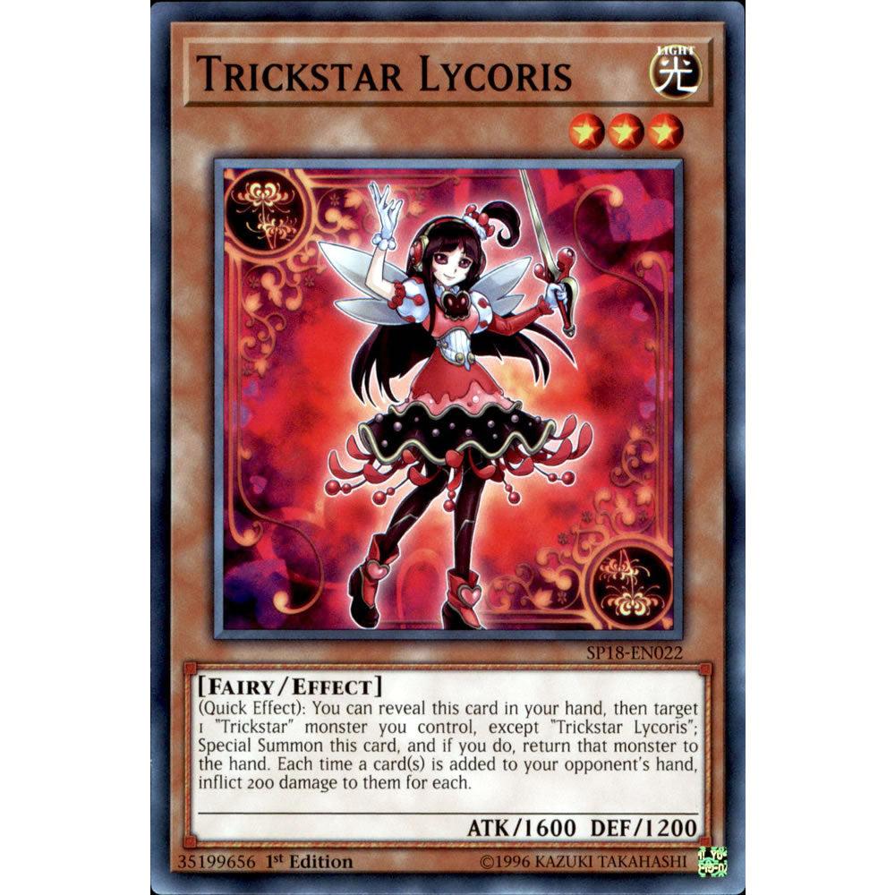 Trickstar Lycoris SP18-EN022 Yu-Gi-Oh! Card from the Star Pack: VRAINS Set