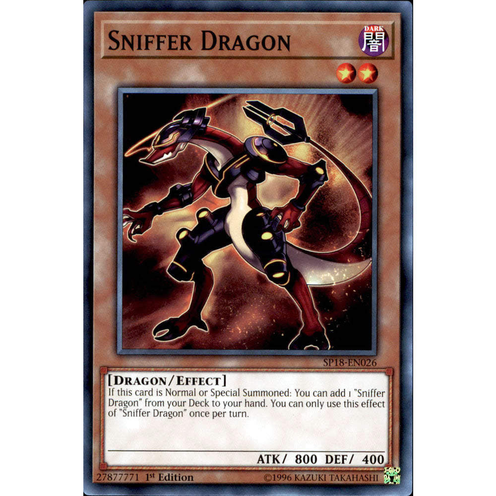 Sniffer Dragon SP18-EN026 Yu-Gi-Oh! Card from the Star Pack: VRAINS Set