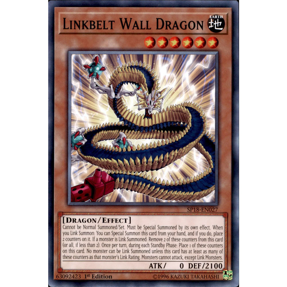 Linkbelt Wall Dragon SP18-EN027 Yu-Gi-Oh! Card from the Star Pack: VRAINS Set