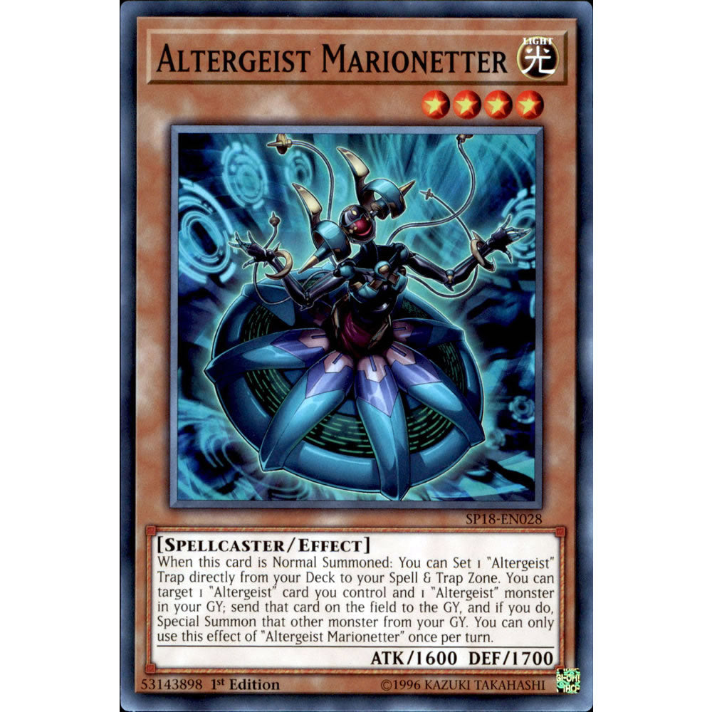 Altergeist Marionetter SP18-EN028 Yu-Gi-Oh! Card from the Star Pack: VRAINS Set