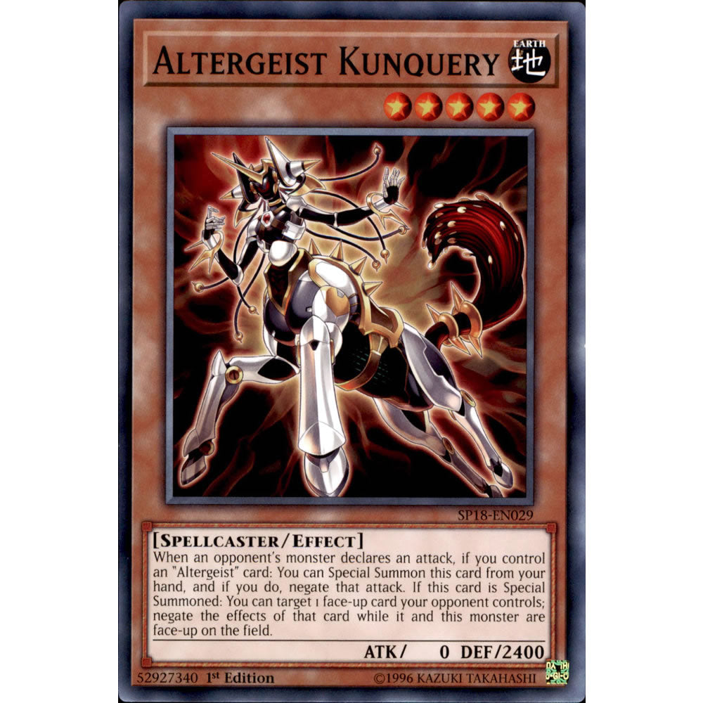 Altergeist Kunquery SP18-EN029 Yu-Gi-Oh! Card from the Star Pack: VRAINS Set