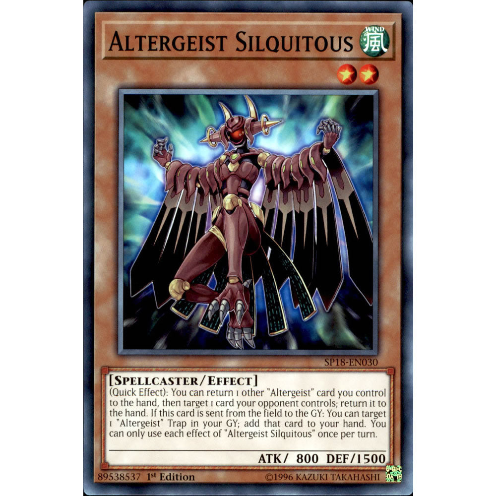 Altergeist Silquitous SP18-EN030 Yu-Gi-Oh! Card from the Star Pack: VRAINS Set