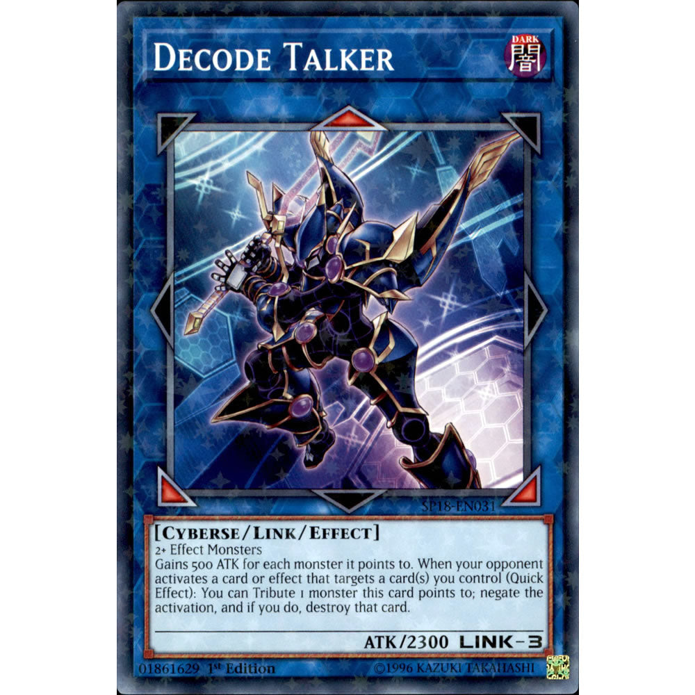 Decode Talker SP18-EN031 Yu-Gi-Oh! Card from the Star Pack: VRAINS Set