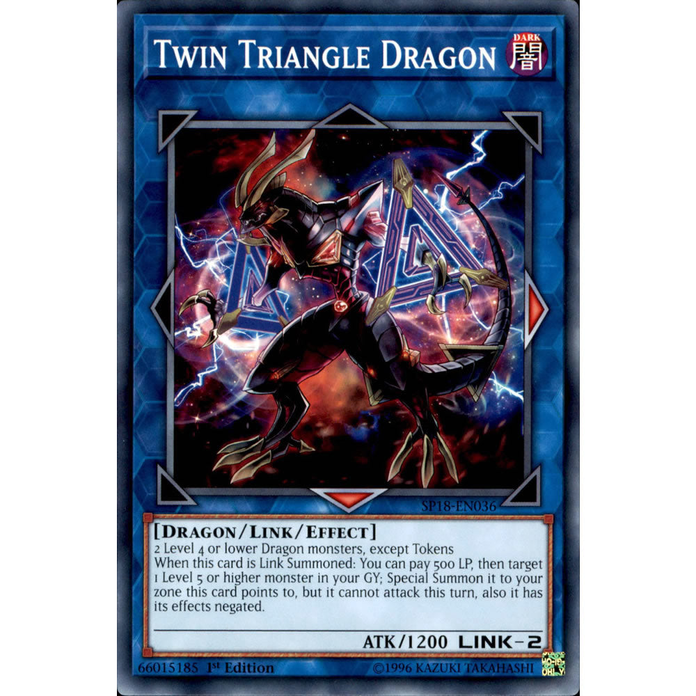 Twin Triangle Dragon SP18-EN036 Yu-Gi-Oh! Card from the Star Pack: VRAINS Set