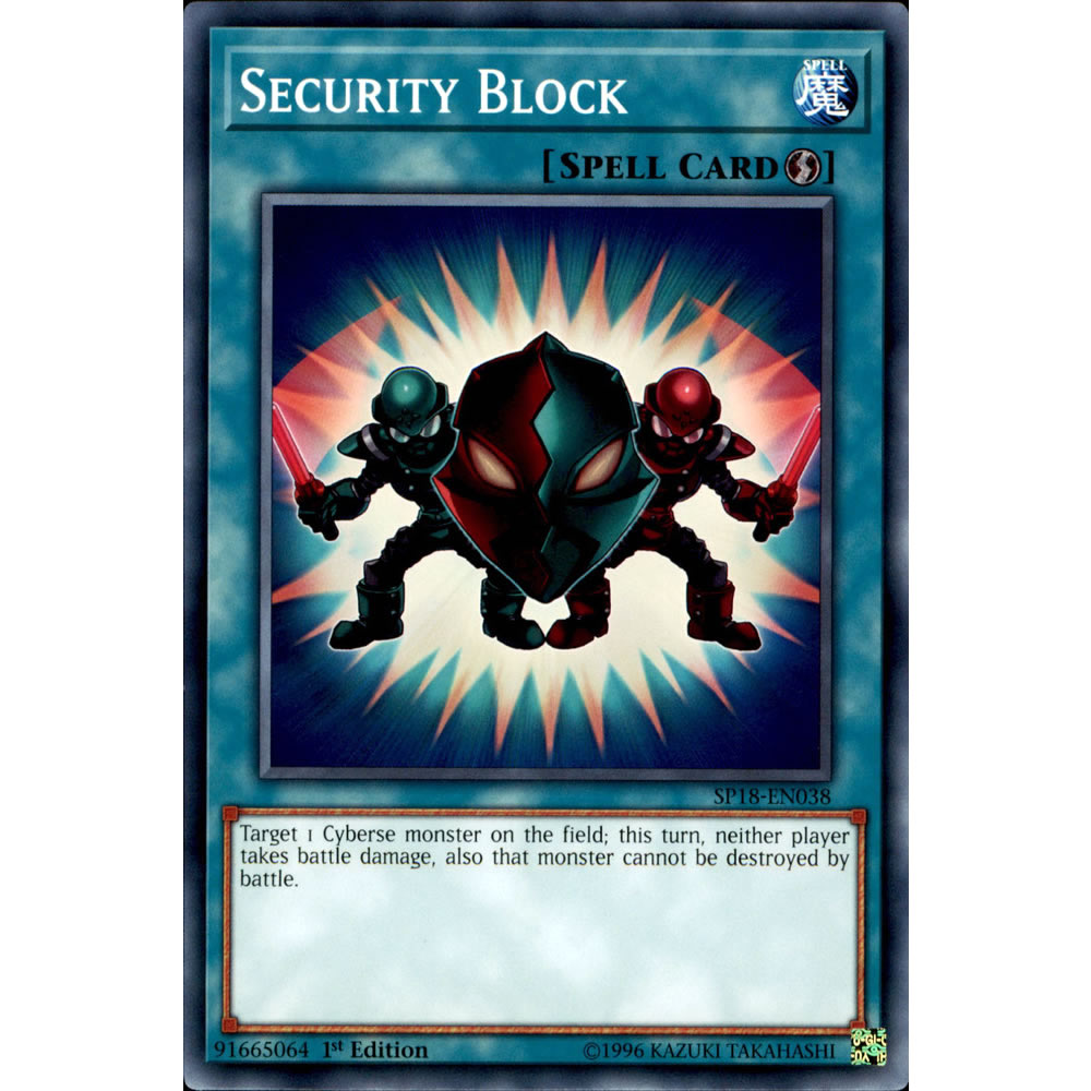 Security Block SP18-EN038 Yu-Gi-Oh! Card from the Star Pack: VRAINS Set