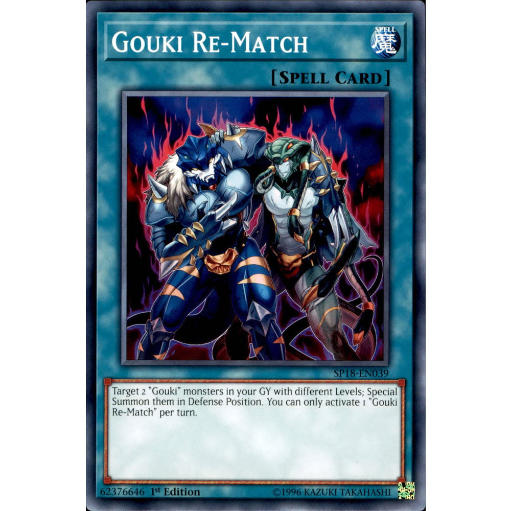 Gouki Re-Match SP18-EN039 Yu-Gi-Oh! Card from the Star Pack: VRAINS Set