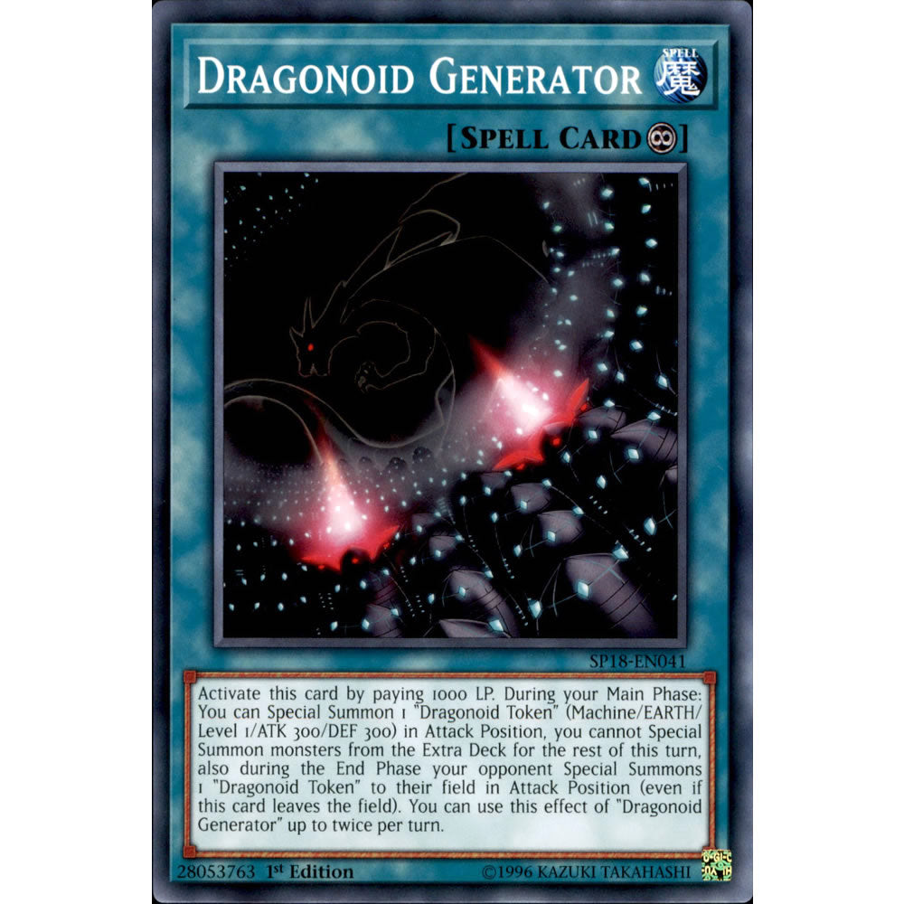 Dragonoid Generator SP18-EN041 Yu-Gi-Oh! Card from the Star Pack: VRAINS Set