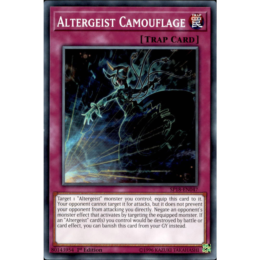 Altergeist Camouflage SP18-EN047 Yu-Gi-Oh! Card from the Star Pack: VRAINS Set