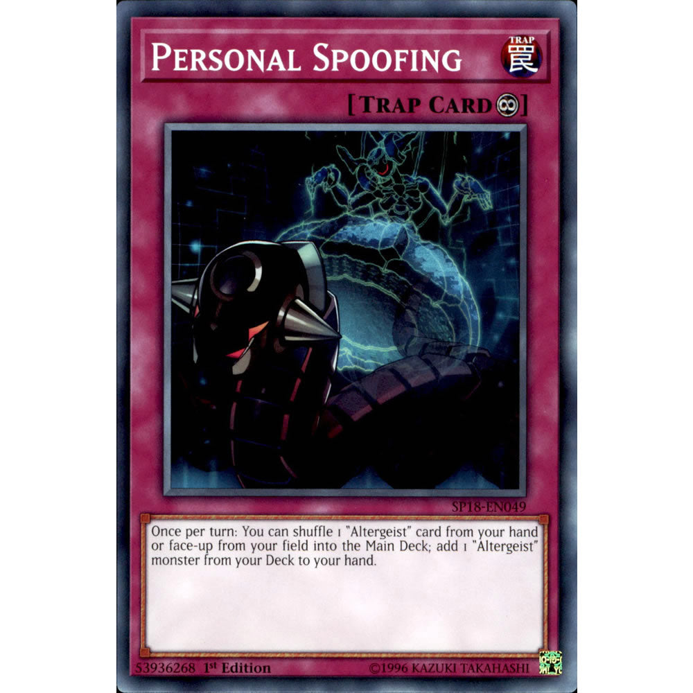 Personal Spoofing SP18-EN049 Yu-Gi-Oh! Card from the Star Pack: VRAINS Set