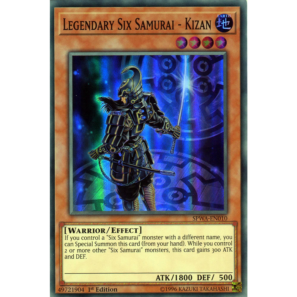 Legendary Six Samurai - Kizan SPWA-EN010 Yu-Gi-Oh! Card from the Spirit Warriors Set