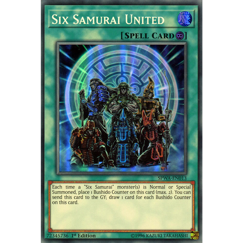 Six Samurai United SPWA-EN013 Yu-Gi-Oh! Card from the Spirit Warriors Set
