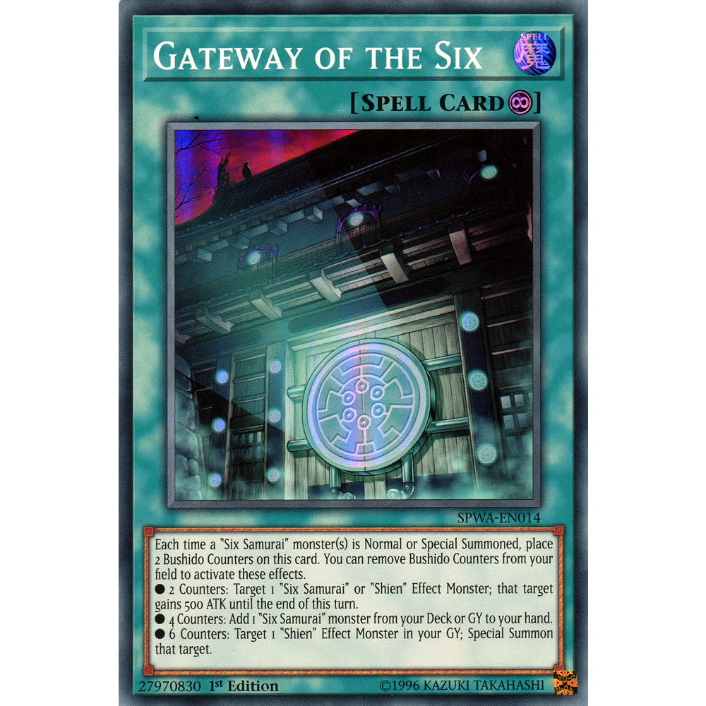 Gateway of the Six SPWA-EN014 Yu-Gi-Oh! Card from the Spirit Warriors Set