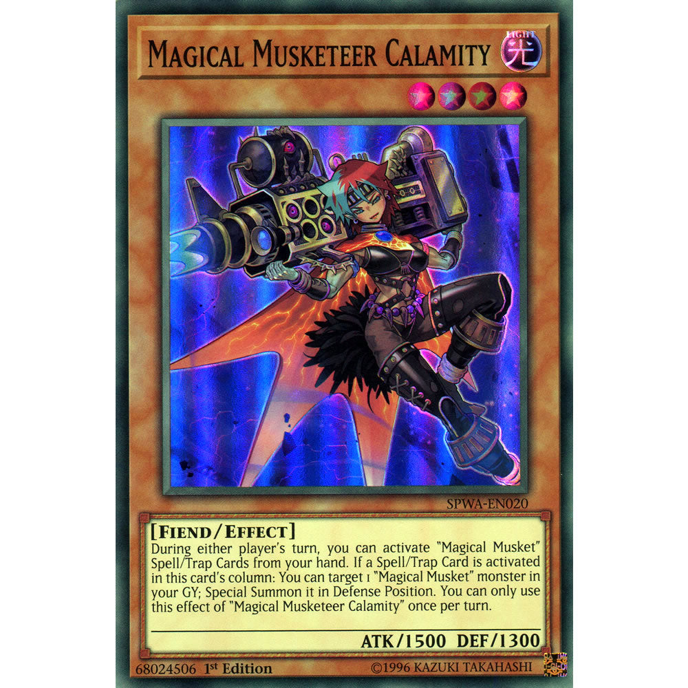 Magical Musketeer Calamity SPWA-EN020 Yu-Gi-Oh! Card from the Spirit Warriors Set